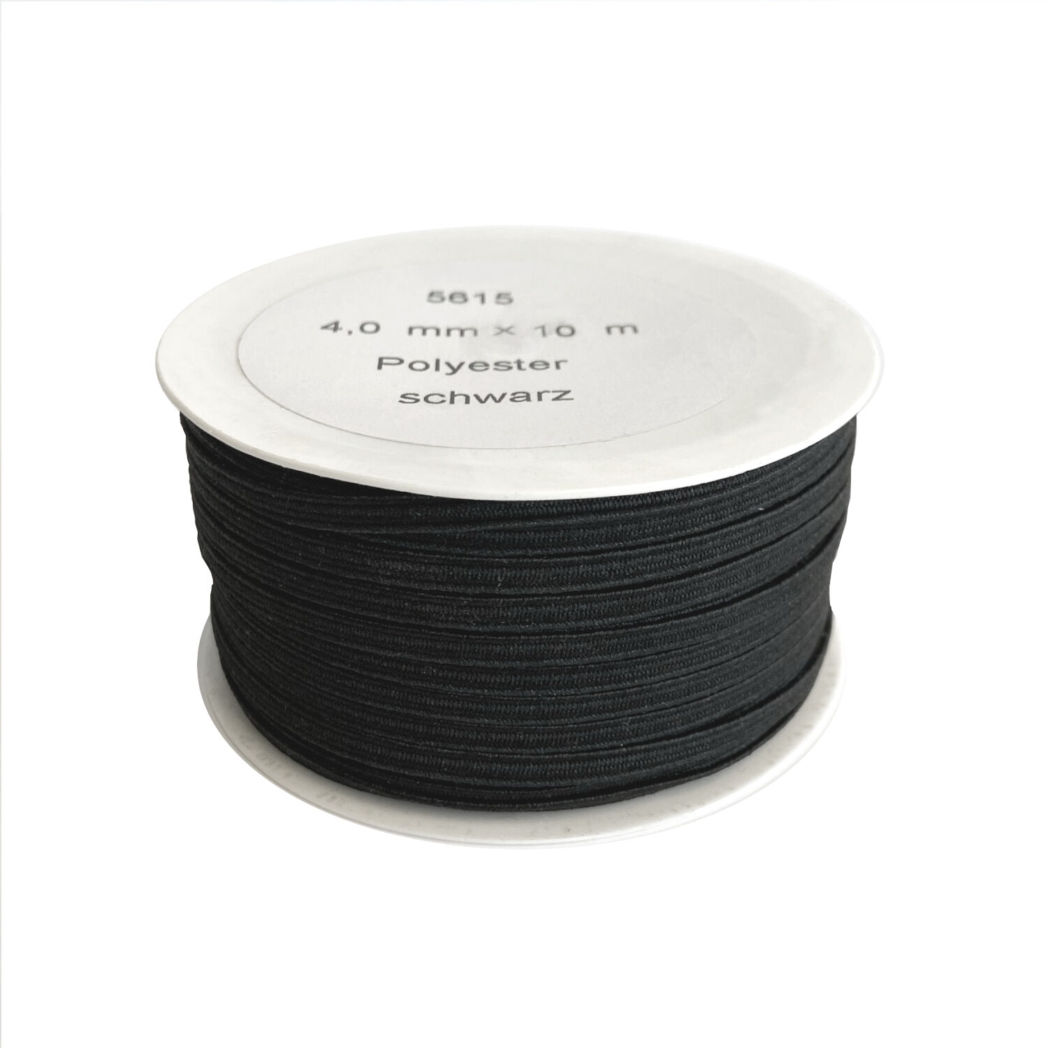 SALE Gummikordel / Elastikband, 4 mm x 10 m, Schwarz