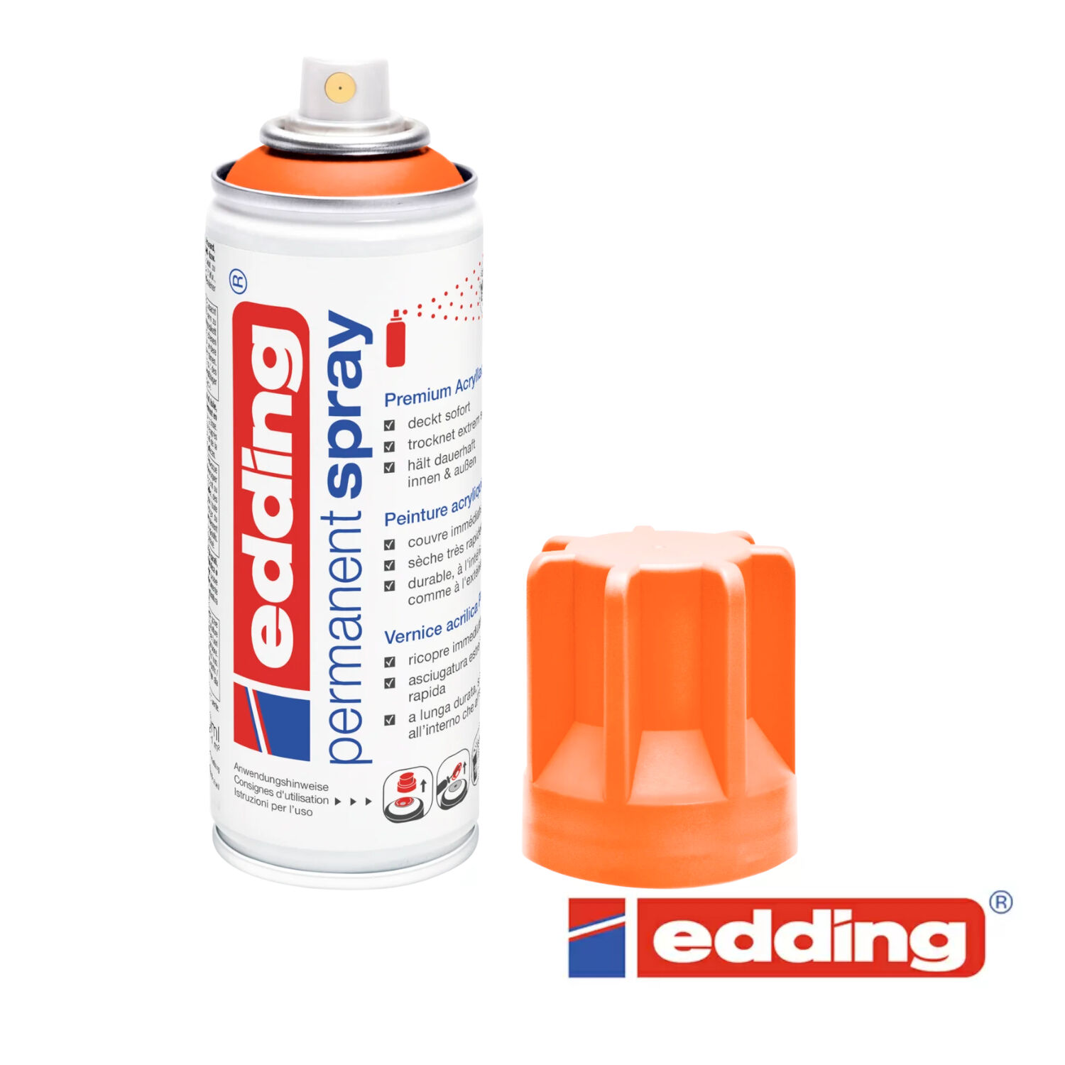 Edding 5200 Permanent-Spray 200ml, neon orange