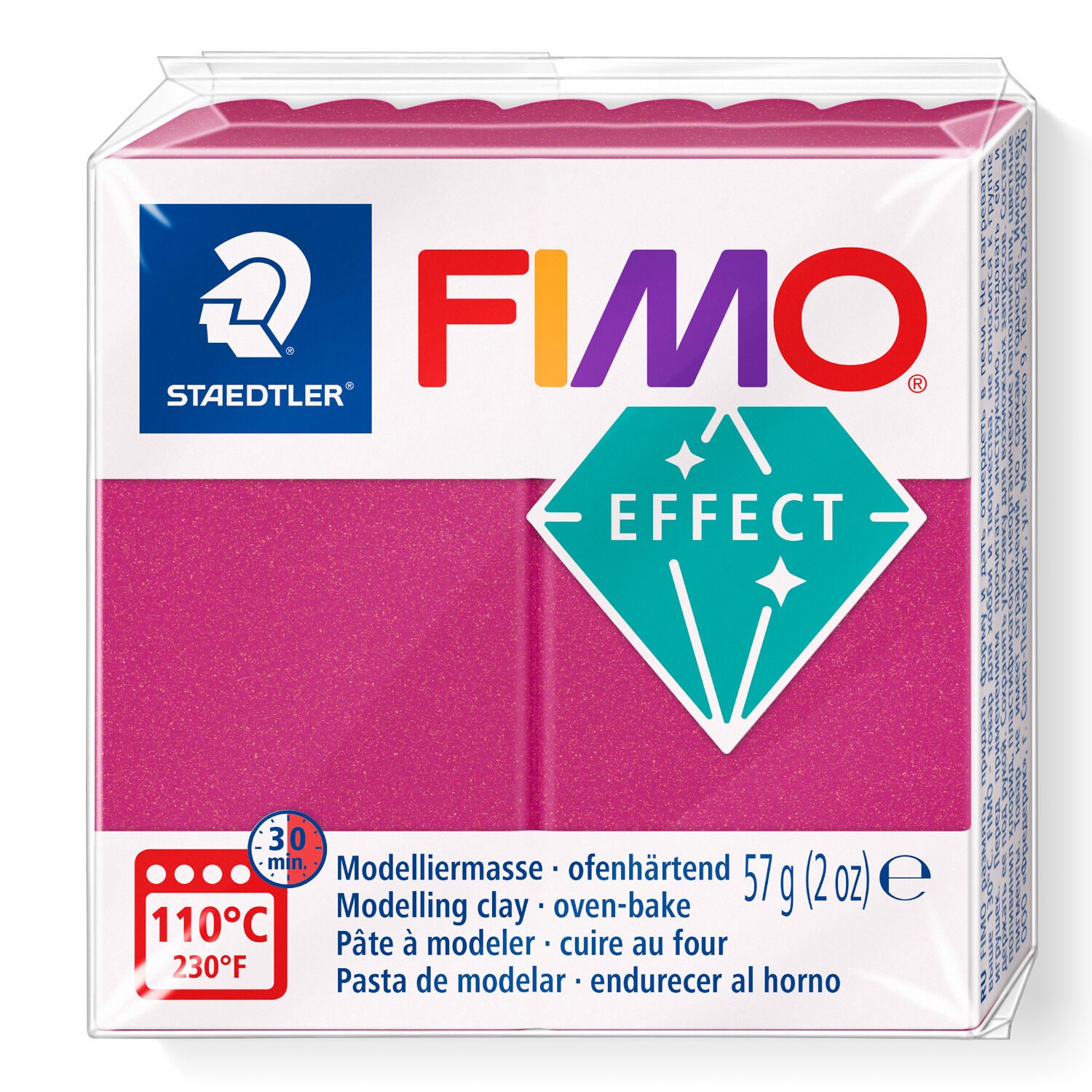 NEU Fimo Effect 57g, Metallic Bordeaux