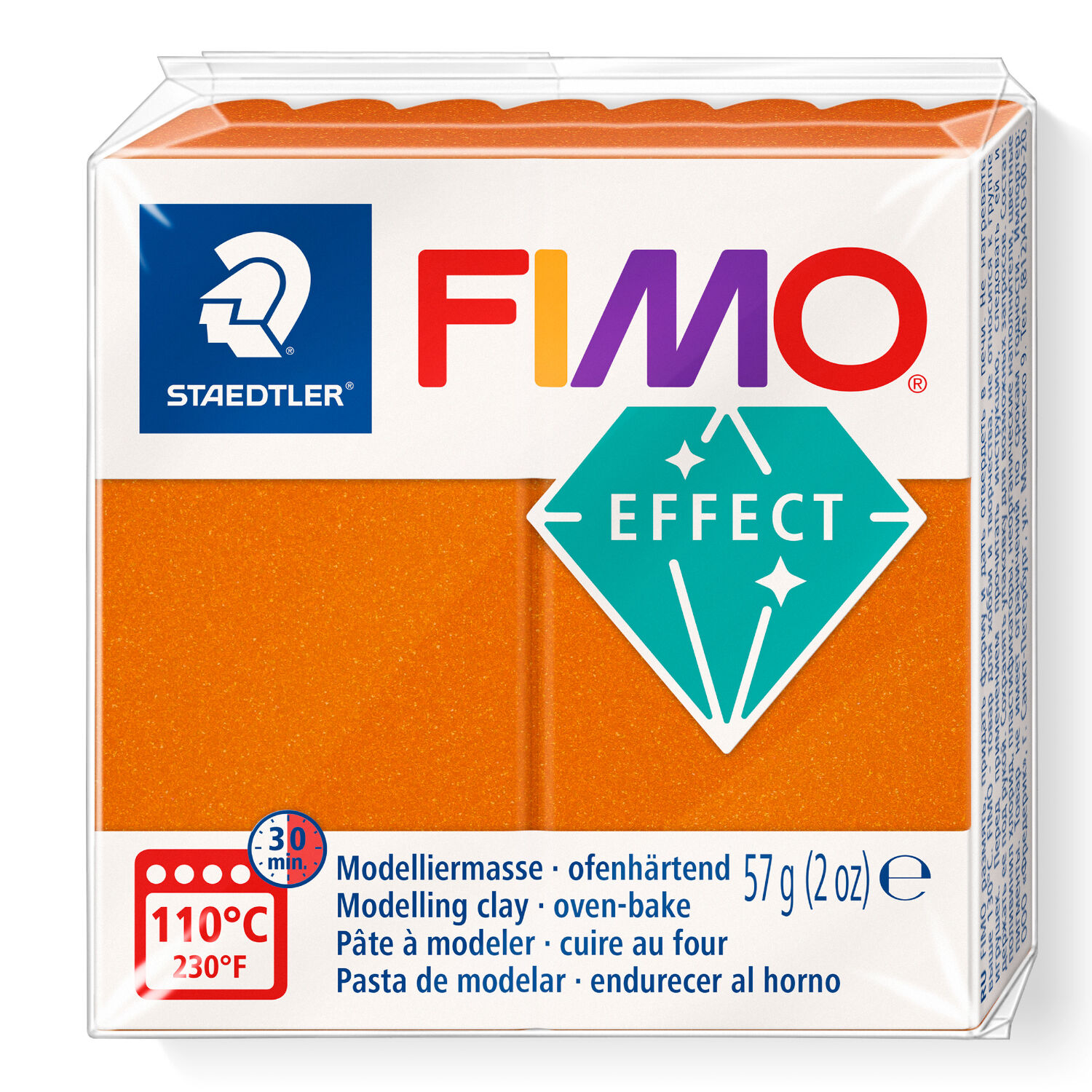NEU Fimo Effect 57g, Metallic Orange
