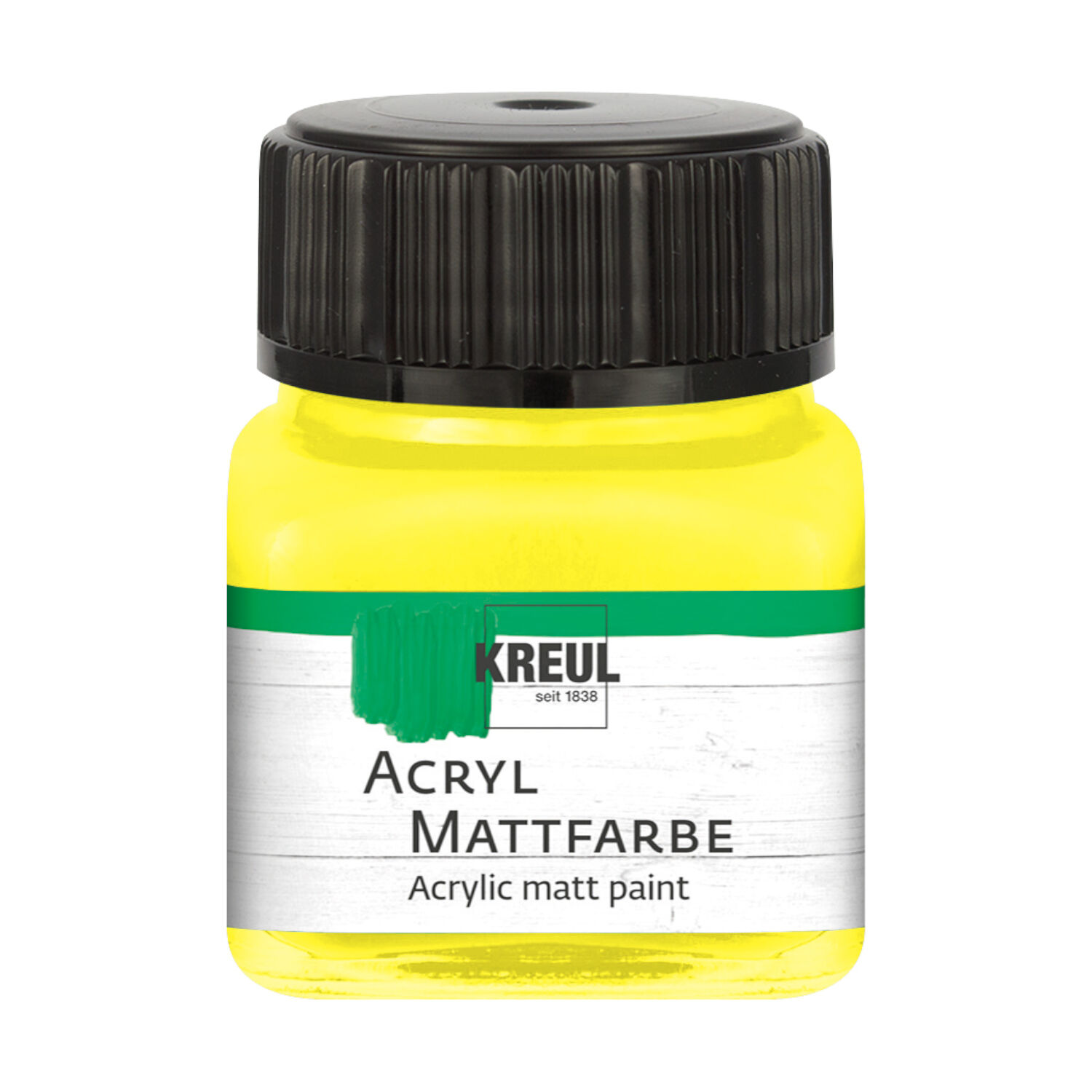 Kreul Acryl-Mattfarbe / Bastelfarbe, 20ml, Gelb