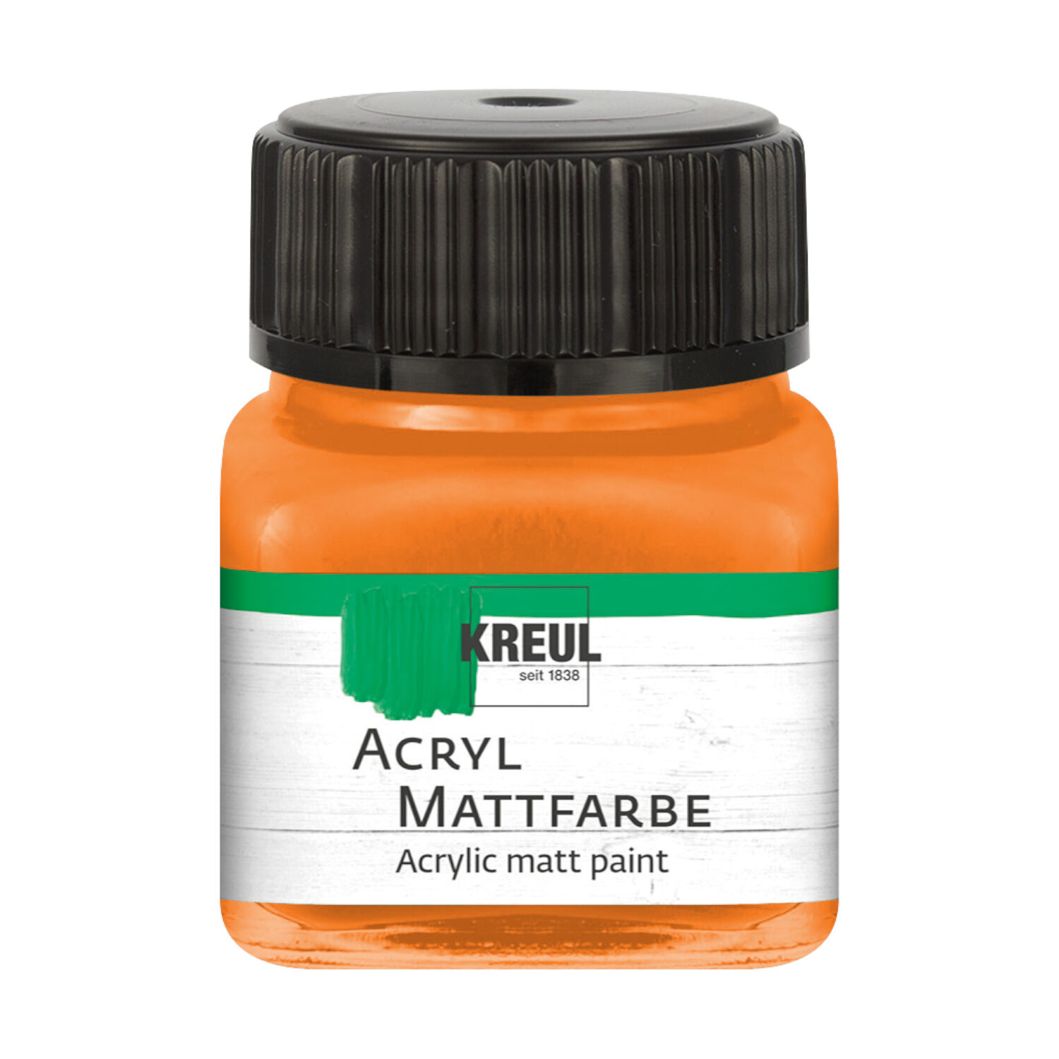Kreul Acryl-Mattfarbe / Bastelfarbe, 20ml, Orange