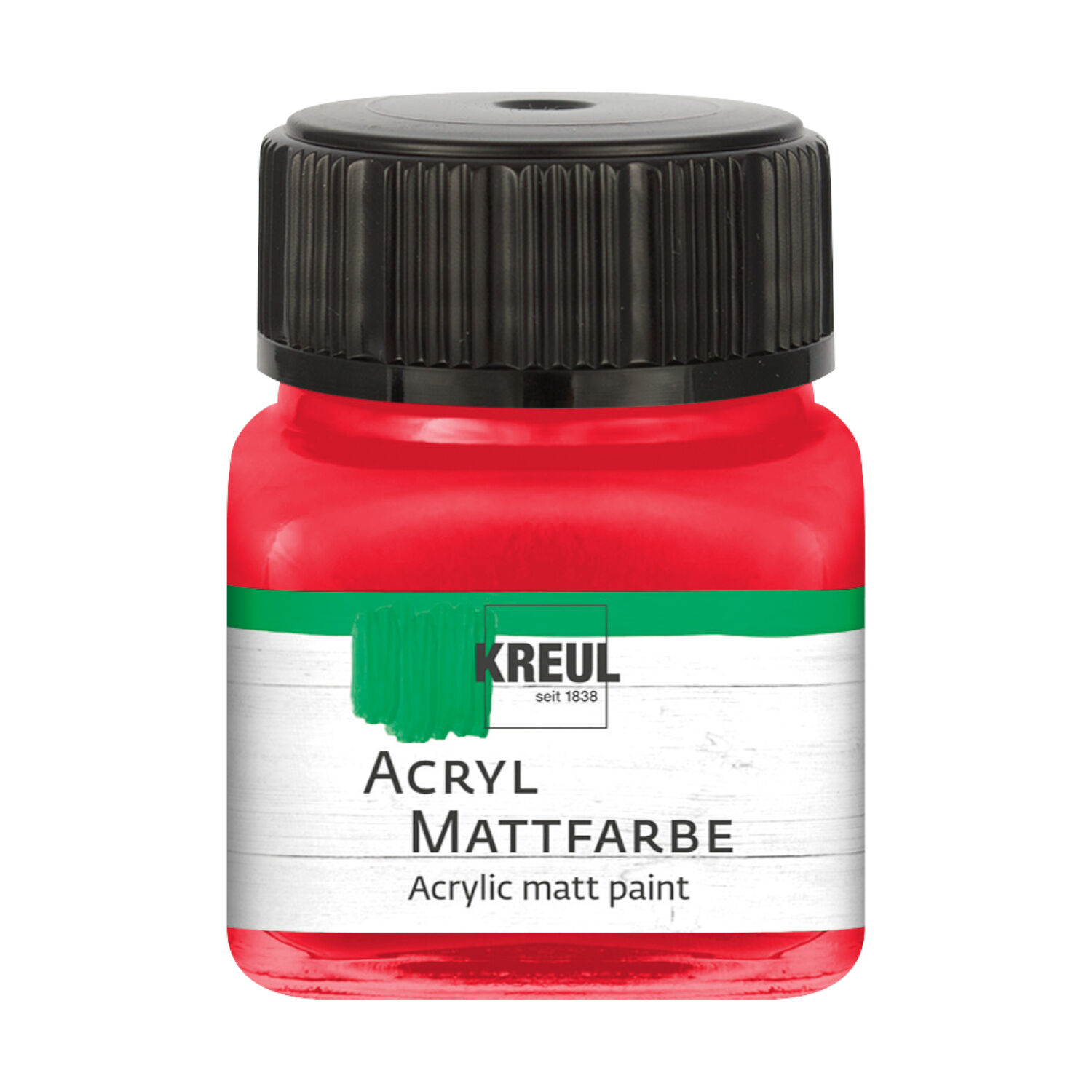Kreul Acryl-Mattfarbe / Bastelfarbe, 20ml, Rot