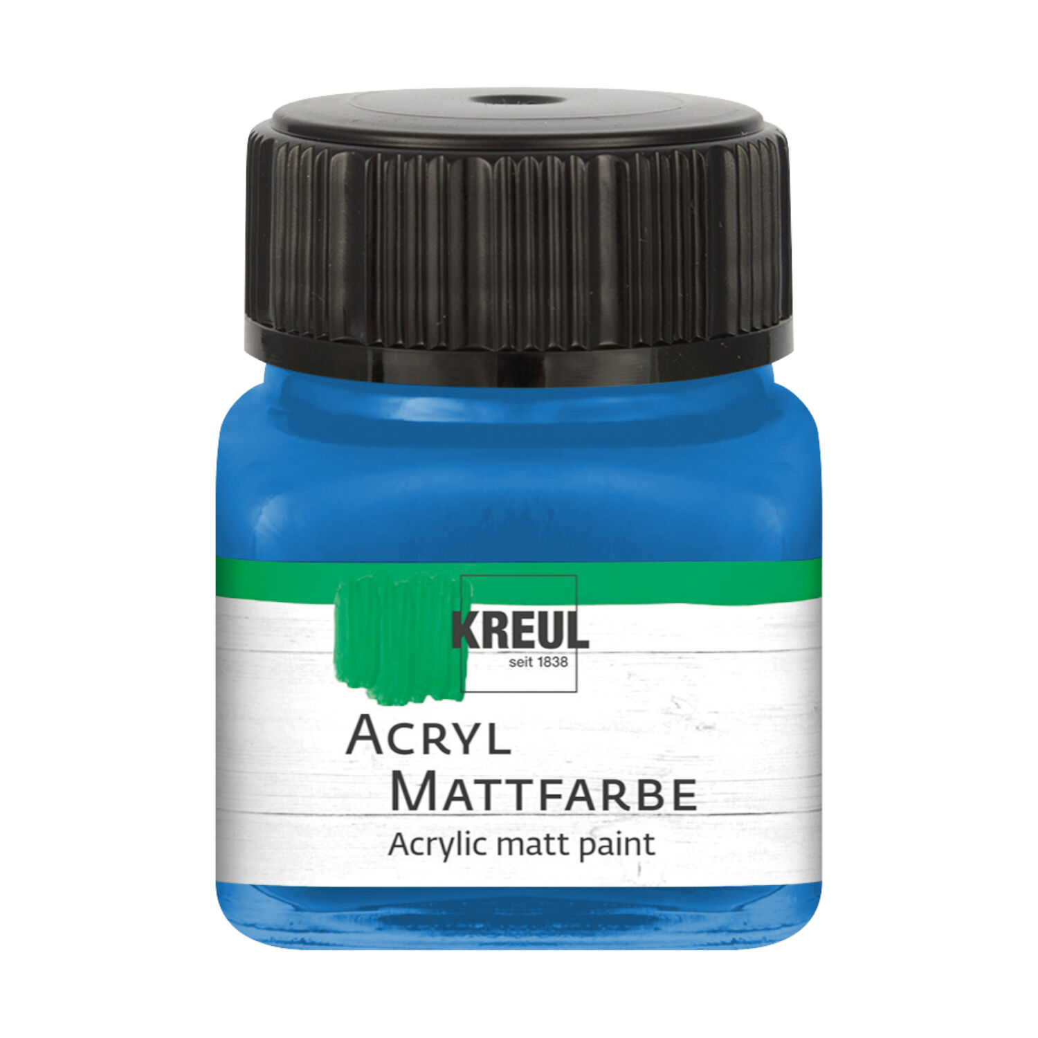 Kreul Acryl-Mattfarbe / Bastelfarbe, 20ml, Enzianblau