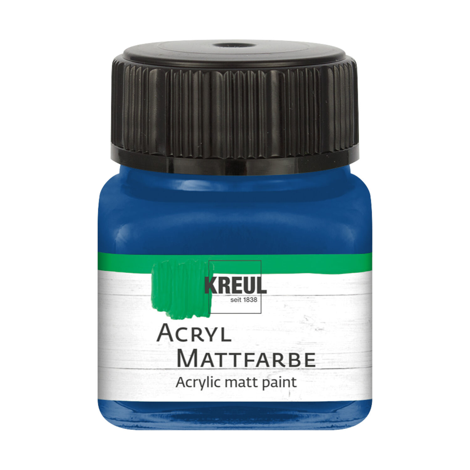 Kreul Acryl-Mattfarbe / Bastelfarbe, 20ml, Kobaltblau