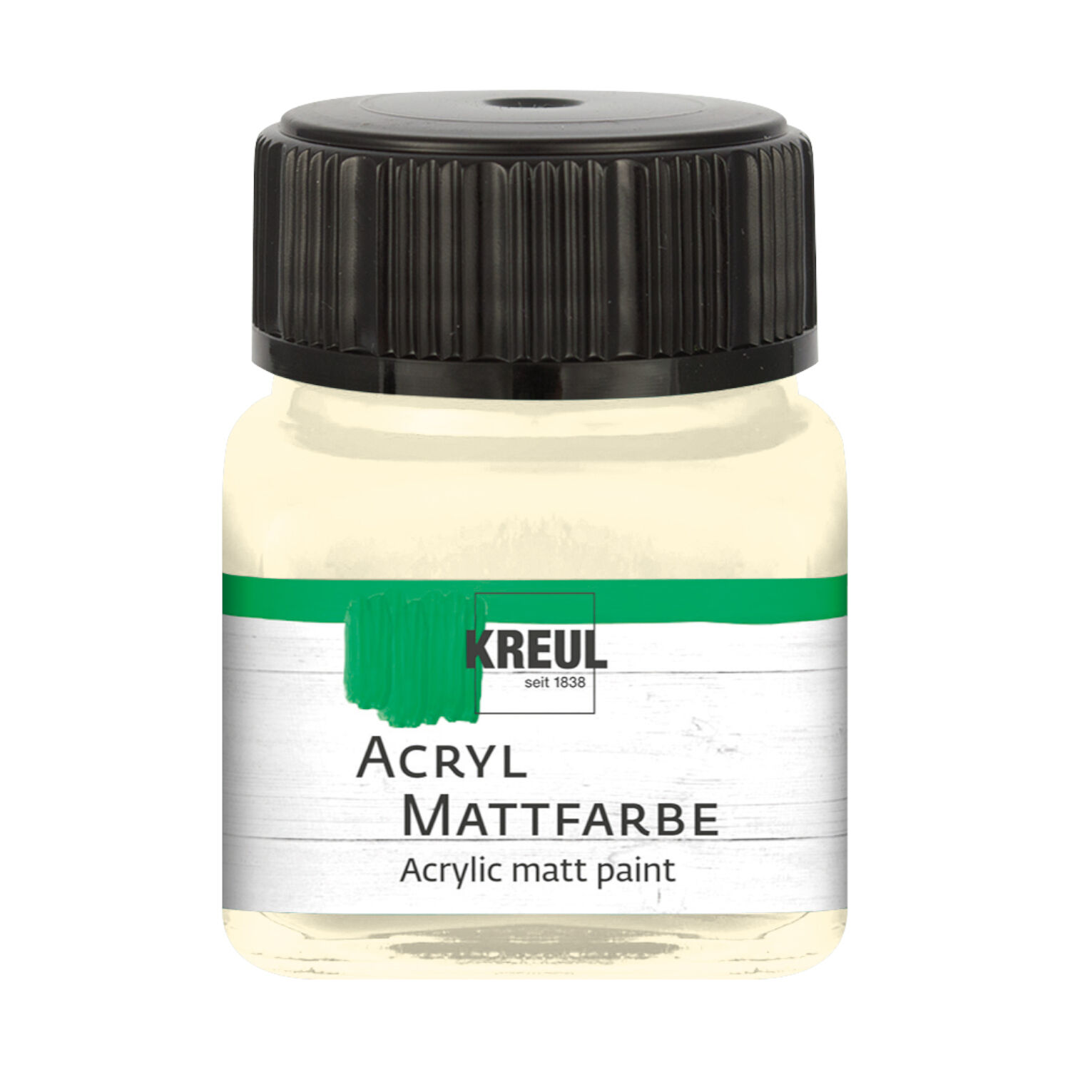 Kreul Acryl-Mattfarbe / Bastelfarbe, 20ml, Elfenbein