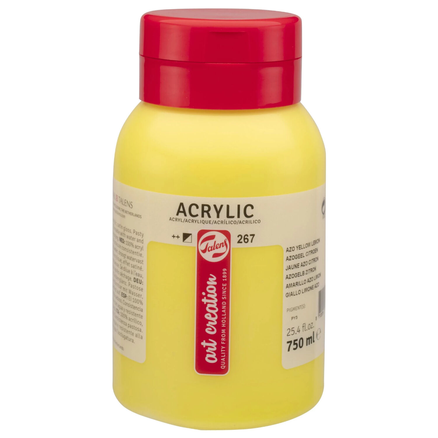 NEU ArtCreation Acrylfarbe, 750 ml, Azogelb Zitron