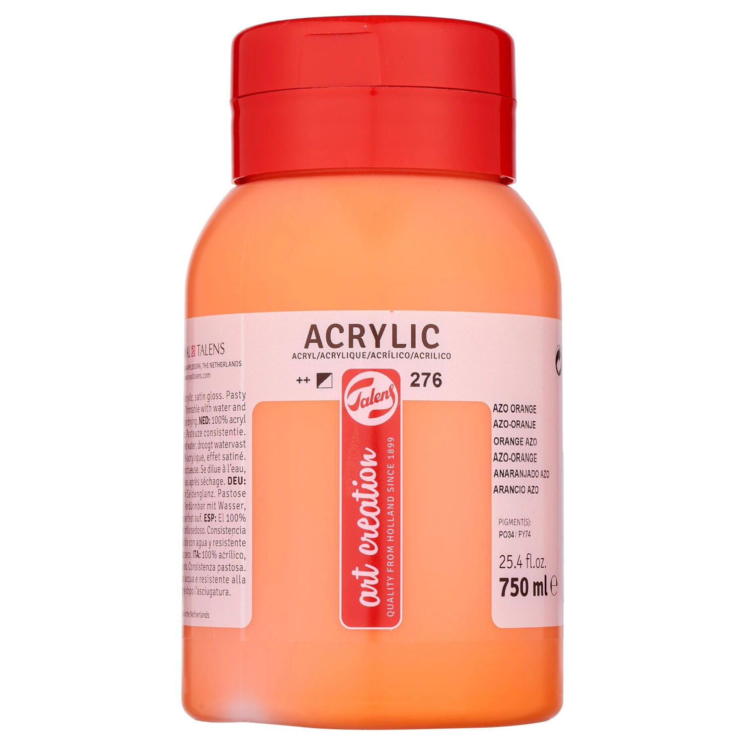 ArtCreation Acrylfarbe, 750 ml, Azo-Orange