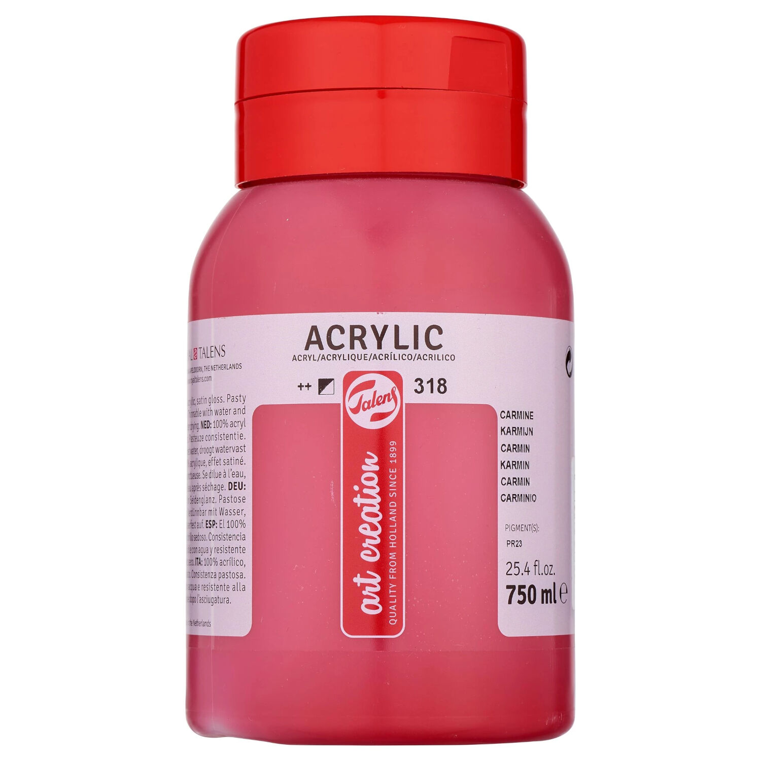 ArtCreation Acrylfarbe, 750 ml, Karmin