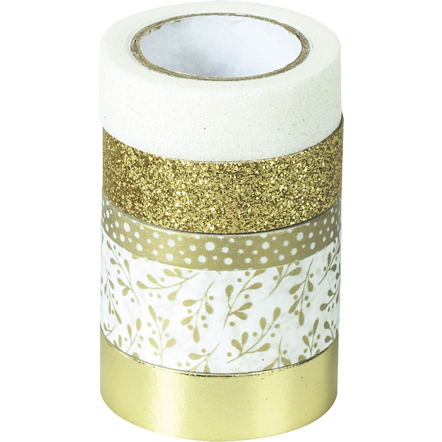 NEU Deko Tape / Klebeband, 5 Rollen, Effekt Mix Basic Gold - Washi Tape,  Fabric- & Glitter-Tape Klebeband, Sticker & Co. Papiere & Co. Produkte 