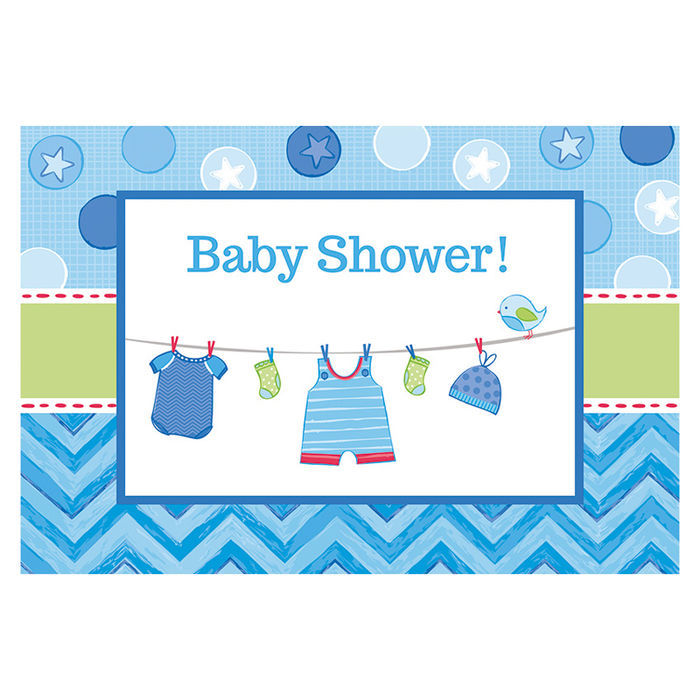 Einladungskarten Shower Baby Boy 8 Stk Geburtstag Baby Shower Boy 1 Geburtstag Jungen Alles Fur Die Kinderparty Themen Creativ Discount De