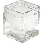 Kerzenglas, 12 St�ck / 1 Pack, H�he 5,5 cm, Gr��e 5,5x5,5 cm
