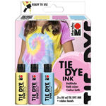 Marabu Batikfarbe flssig / Tie Dye Ink, 3 x 80 ml, Pastell-Set