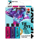 Marabu Batikfarbe flssig / Tie Dye Ink, 3 x 80 ml, Trend-Set