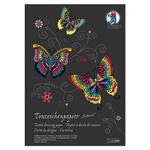 Tonzeichenpapier-Block Intensiv, DIN A4, 130g/qm, 20 Blatt, 10 sortierte Farben