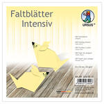 Faltbltter intensiv, 100 Blatt, 15 x 15 cm, Hellgelb