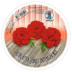 Faltbltter Rund, intensiv durchgefrbt, 100 Blatt,  12 cm, 65g/qm, Rot