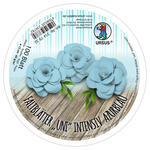 Faltbltter Rund, intensiv durchgefrbt, 100 Blatt,  12 cm, 65g/qm, Azurblau