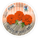 Faltbltter Rund, intensiv durchgefrbt, 100 Blatt,  12 cm, 65g/qm, Orange
