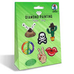 Diamond Painting Bastelset fr Sticker mit Zubehr, Funny