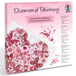 Diamond Painting Set Mandala, 30 x 30 cm Keilrahmen mit Zubehr, Herz