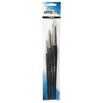 NEU Artist Line Pinsel aus Silikon, flach und rund, 3 Gen