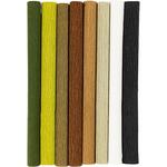 Floristen-Krepppapier, 25x60 cm, Extrastark, 105 g, Natur, 8 Rollen