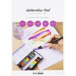 Aquarellblock, A4, Blatt 210x297 mm, Kaltgepresst, Mittlere K�rnung, 300 g, Wei�, 20 Blatt