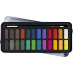 Wasserfarben-Set, Gr��e 12x30 mm, Sortierte Farben, 24 Farbt�ne