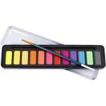 Wasserfarben-Set, Pastellfarben, 12 Farbt�ne