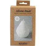 Silikonform, Gerippte Tropfenform, H�he 8 cm, Durchmesser 7 cm