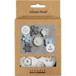 Silikonform, Blume, H�he 0,5 cm, L�nge 1,5-2,5 cm, 1 St�ck
