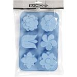 Silikonform, Blumen, H�he 2,6 cm, L�nge 6 cm, Breite 7,5 cm, 1 St�ck