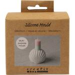 Silikonform, Kerzenhalter Muschel, H�he 5,5 cm, L�nge 6,8 cm, Breite 5,5 cm, 1 St�ck