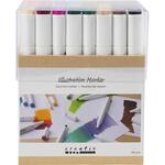 Twin Marker Filzstifte, Strichst�rke 1+8 mm, Riesige Farbauswahl, 48 St�ck