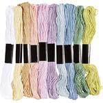 Stickgarn, Dicke 1 mm, Pastellfarben, 10 St�ck x 8 m
