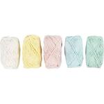 Baumwollgarn, Nr. 8/4, L�nge 5x50 m, Pastellfarben, 5x20 g