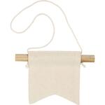 Kleines Wandbanner, Schwalbenschwanzform, H�he 12 cm, Breite 10,5, 300 g, Hellnatur, 2 St�ck