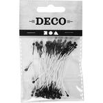 Bl�tenstaubbl�tter, L�nge 6,4 cm, Durchmesser 2 mm, Schwarz, 100 St�ck