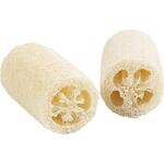 Nat�rlicher Luffa-Schwamm, L�nge 10 cm, Durchmesser 5,5-8 cm, Hellnatur, 2 St�ck