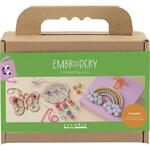 Kreativ Set Sticken, Schmetterling, Muschel, Regenbogen, Sortierte Farben