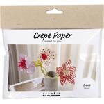 Kreativ Set Floristen-Krepppapier, Blumen, Pastellfarben