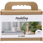 Kreativ Set Modellieren, Kerzenhalter mit Muscheln