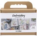 Kreativ Set Sticken, Gem�lde mit Stickerei, Sortierte Farben