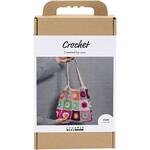 Kreativ Set H�keln, Tasche, Sortierte Farben, Creme