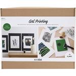 Gruppen-Kreativset Gel-Druck, Farbenfrohe Drucke