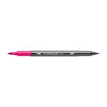 Staedtler Doppelfasermaler 3001, wasservermalbar, 1 Stck, ros