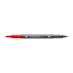 Staedtler Doppelfasermaler 3001, wasservermalbar, 1 Stck, rot