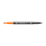 Staedtler Doppelfasermaler 3001, wasservermalbar, 1 Stck, hellorange
