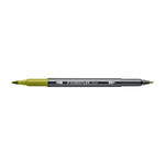 Staedtler Doppelfasermaler 3001, wasservermalbar, 1 Stck, olivgrn